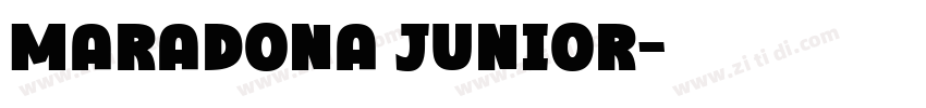 Maradona junior字体转换